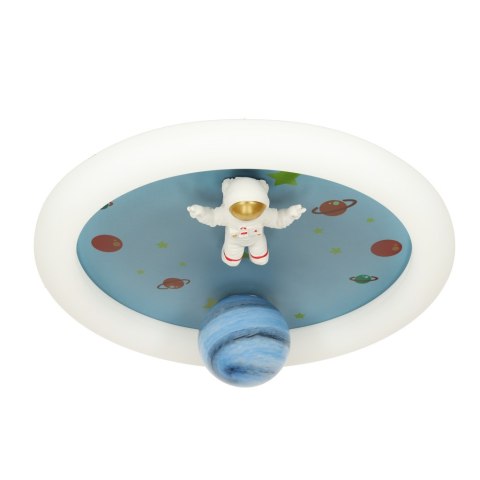 Lampa LED sufitowa plafon do pokoju dziecięcego ściemniana + pilot astronauta Kik Sp. z o. o. Sp. k.