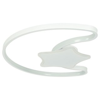 Lampa LED sufitowa plafon do pokoju dziecięcego ściemniana + pilot księżyc biała Kik Sp. z o. o. Sp. k.