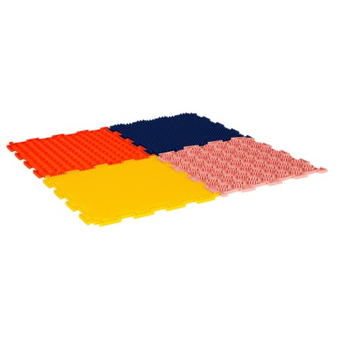 Mata sensoryczna puzzle montessori do masażu stóp 8 elementów kolorowe Kik Sp. z o. o. Sp. k.
