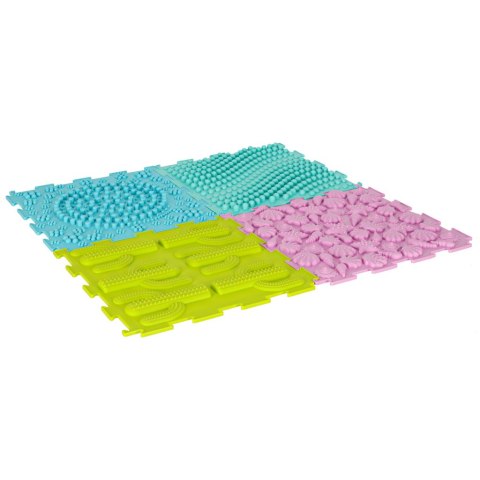 Mata sensoryczna puzzle montessori do masażu stóp 8 elementów pastelowe Kik Sp. z o. o. Sp. k.