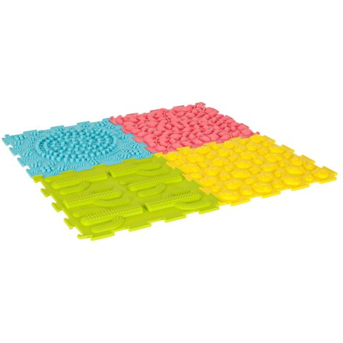 Mata sensoryczna puzzle montessori do masażu stóp 8 elementów pastelowe Kik Sp. z o. o. Sp. k.