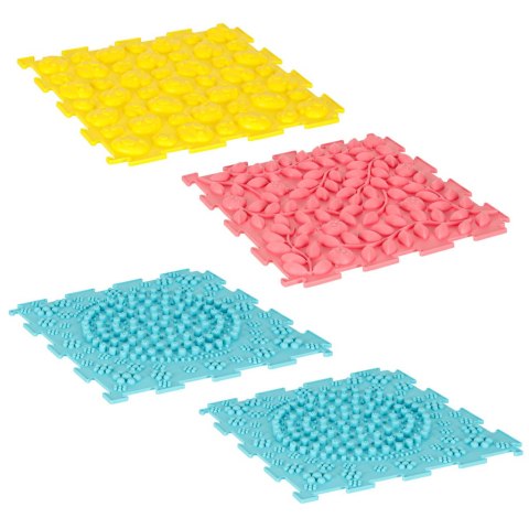 Mata sensoryczna puzzle montessori do masażu stóp 8 elementów pastelowe Kik Sp. z o. o. Sp. k.