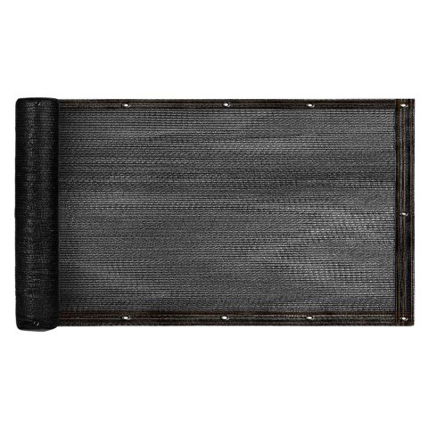 Osłona balkonowa LUARO mata maskująca siatka cieniująca na balkon taras 150g/m2 105x700cm UV + Trytytki Kik Sp. z o. o. Sp. k.
