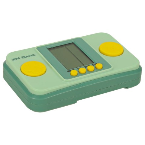 Gra zręcznościowa elektroniczna konsola retro gierka przenośna kieszonkowa zielona Kik Sp. z o. o. Sp. k.