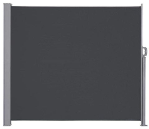 Markiza boczna tarasowa LUARO parawan zwijany 160 x 300 cm ciemnoszary Kik Sp. z o. o. Sp. k.