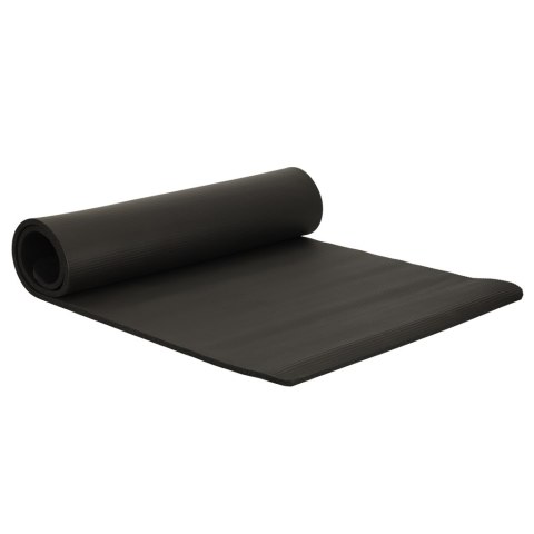 Mata do ćwiczeń jogi gimnastyczna treningowa fitness karimata gruba 1,5cm czarna + pokrowiec Kik Sp. z o. o. Sp. k.