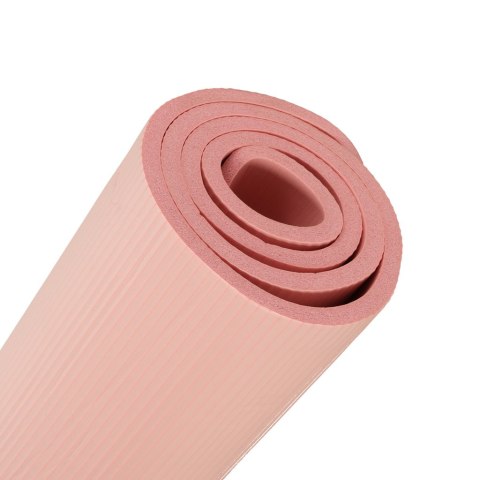 Mata do ćwiczeń jogi gimnastyczna treningowa fitness karimata gruba 1,5cm różowa + pokrowiec Kik Sp. z o. o. Sp. k.