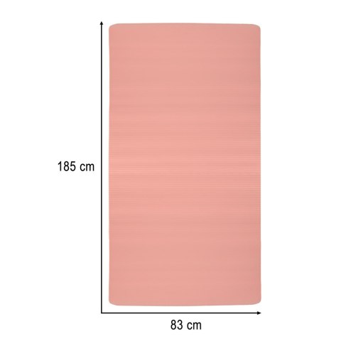 Mata do ćwiczeń jogi gimnastyczna treningowa fitness karimata gruba 1,5cm różowa + pokrowiec Kik Sp. z o. o. Sp. k.