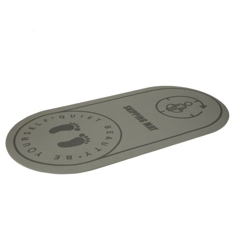 Mata fitness do ćwiczeń jogi wygłuszająca antypoślizgowa 125x61,5x0,6 cm szara Kik Sp. z o. o. Sp. k.