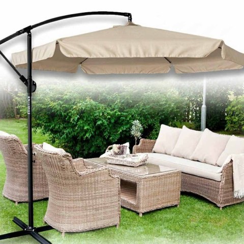Parasol ogrodowy LUARO duży składany z wysięgnikiem 290cm beżowy Kik Sp. z o. o. Sp. k.