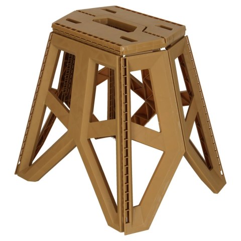 Taboret składany krzesełko turystyczne kempingowe przenośne 40 cm beżowy Kik Sp. z o. o. Sp. k.