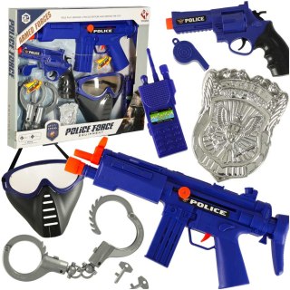 Zestaw policyjny małego policjanta pistolet karabin maska kajdanki akcesoria policyjne Kik Sp. z o. o. Sp. k.