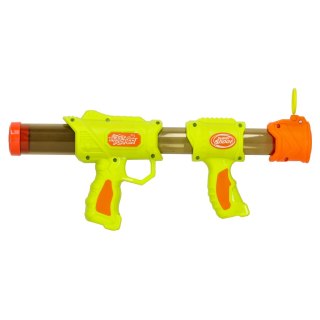 Pistolet na kulki karabin na piankowe naboje solidny dla dzieci gra 2w1 zielony Kik Sp. z o. o. Sp. k.