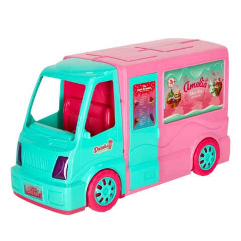 Samochód dla lalek kamper food truck zestaw 21 el. Kik Sp. z o. o. Sp. k.