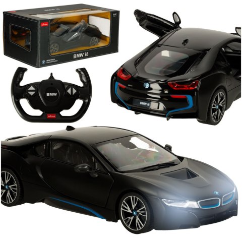 Samochód zdalnie sterowany Rastar 71010 BMW i8 1:14 otwierane drzwi czarny Kik Sp. z o. o. Sp. k.