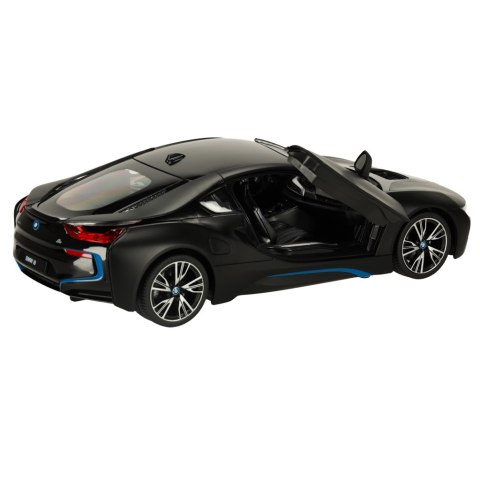Samochód zdalnie sterowany Rastar 71010 BMW i8 1:14 otwierane drzwi czarny Kik Sp. z o. o. Sp. k.