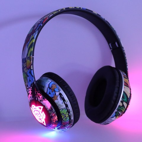 Słuchawki bezprzewodowe nauszne Bluetooth RGB Gaming Sport 200mAh Kik Sp. z o. o. Sp. k.