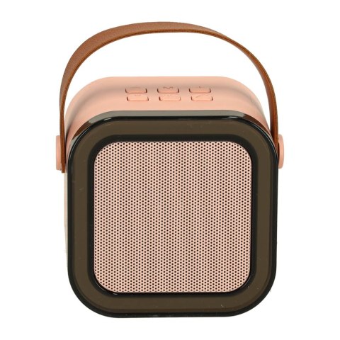Zestaw do karaoke głośnik Bluetooth mikrofon USB LED różowy Kik Sp. z o. o. Sp. k.