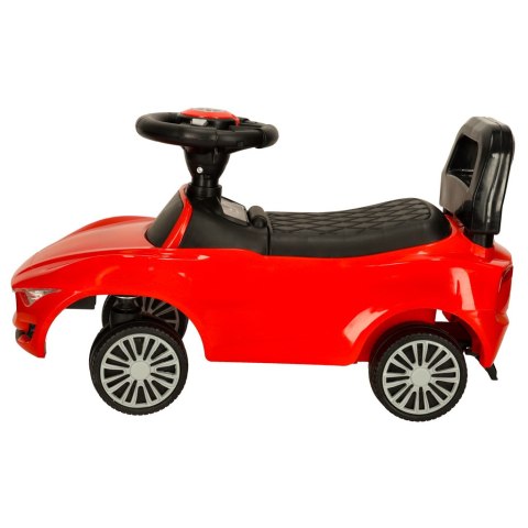 Jeździk pchacz samochód auto z dźwiękiem i światłami czerwony Kik Sp. z o. o. Sp. k.