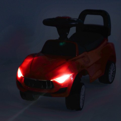 Jeździk pchacz samochód auto z dźwiękiem i światłami czerwony Kik Sp. z o. o. Sp. k.