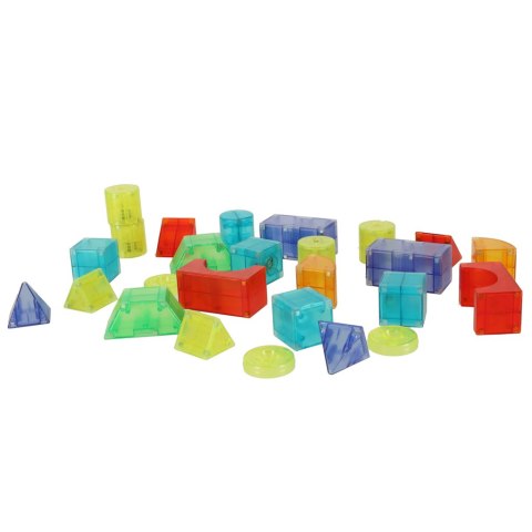 Klocki magnetyczne konstrukcyjne świecące elementy figury 3D 134 el. Kik Sp. z o. o. Sp. k.