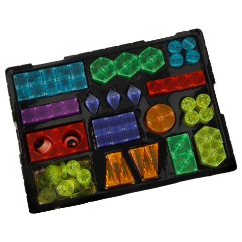 Klocki magnetyczne konstrukcyjne świecące elementy figury 3D 134 el. Kik Sp. z o. o. Sp. k.