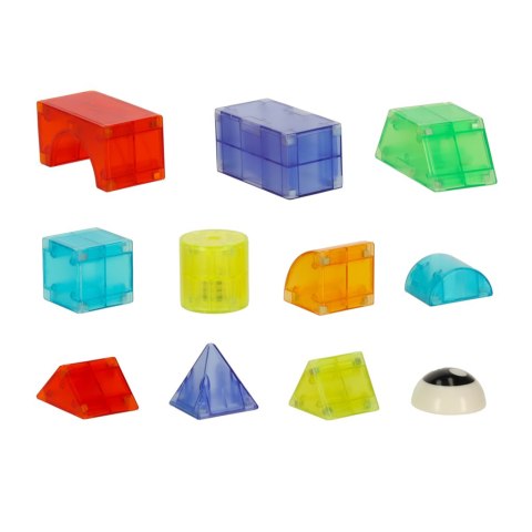 Klocki magnetyczne konstrukcyjne świecące elementy figury 3D 32el. Kik Sp. z o. o. Sp. k.