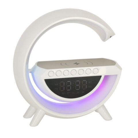 Lampka LED Gamingowa RGB głośnik ładowarka indukcyjna radio budzik zegar Kik Sp. z o. o. Sp. k.
