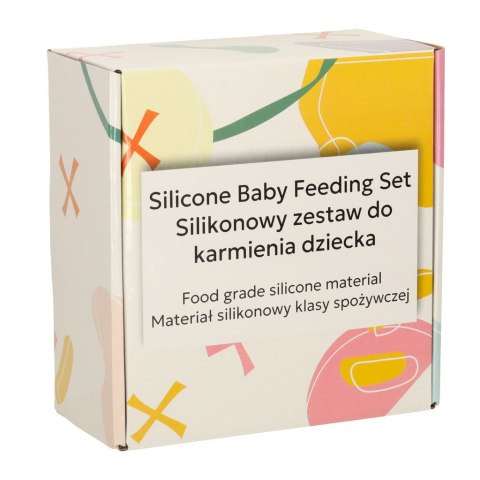 Naczynia silikonowe dla dzieci sowa zestaw 8 elementów zielone Kik Sp. z o. o. Sp. k.