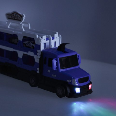 TIR Laweta samochód transporter pojazd składany XXL 10 aut niebieski Kik Sp. z o. o. Sp. k.