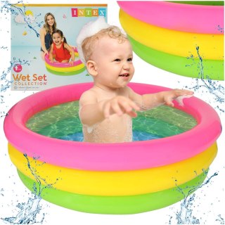 INTEX 57107 Basen ogrodowy dmuchany dla dzieci tęczowy Kik Sp. z o. o. Sp. k.
