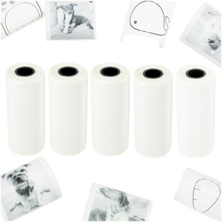 Rolki papier wkład samoprzylepny termiczny do mini drukarki 5,7cmx4,5m 5 sztuk Kik Sp. z o. o. Sp. k.