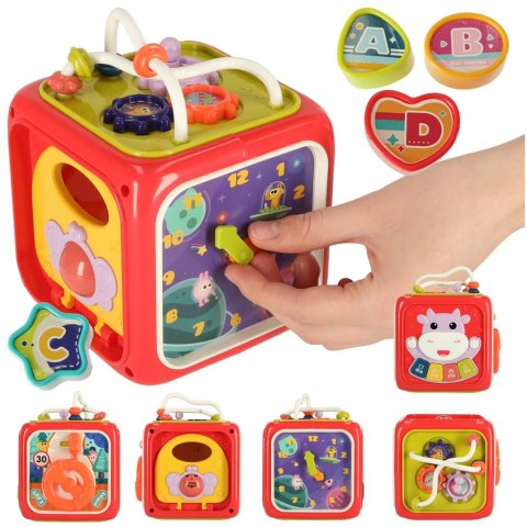 Sorter układanka kostka sensoryczna klocki edukacyjne Montessori 6w1 Kik Sp. z o. o. Sp. k.