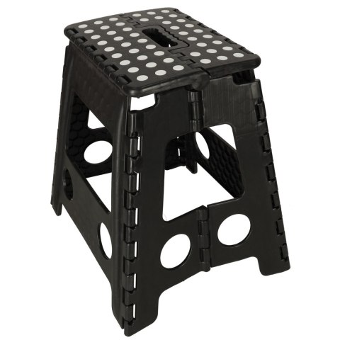 Stołek taboret składany antypoślizgowy 39,5 cm czarny Kik Sp. z o. o. Sp. k.
