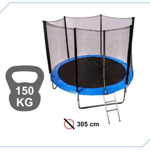 Trampolina ogrodowa dla dzieci siatka 305cm 10ft 42kg Kik Sp. z o. o. Sp. k.