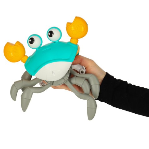 Krab uciekający pełzający czujnik interaktywna akumulator USB zielony Kik Sp. z o. o. Sp. k.