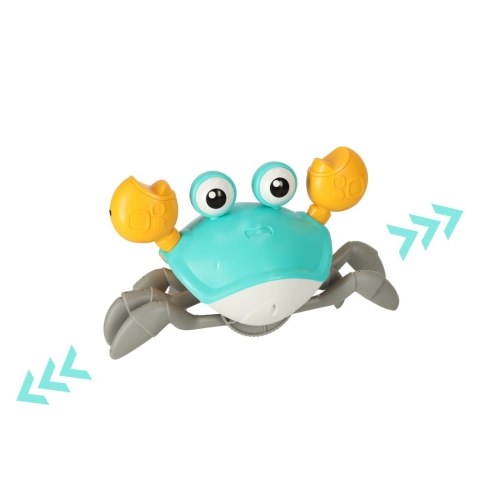 Krab uciekający pełzający czujnik interaktywna akumulator USB zielony Kik Sp. z o. o. Sp. k.