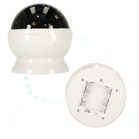 Lampka nocna projektor gwiazd 2w1 USB biała Kik Sp. z o. o. Sp. k.