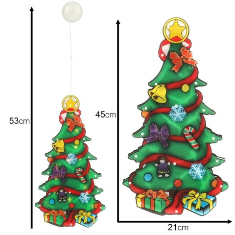 Lampki LED wisząca dekoracja świąteczna choinka 45cm Kik Sp. z o. o. Sp. k.