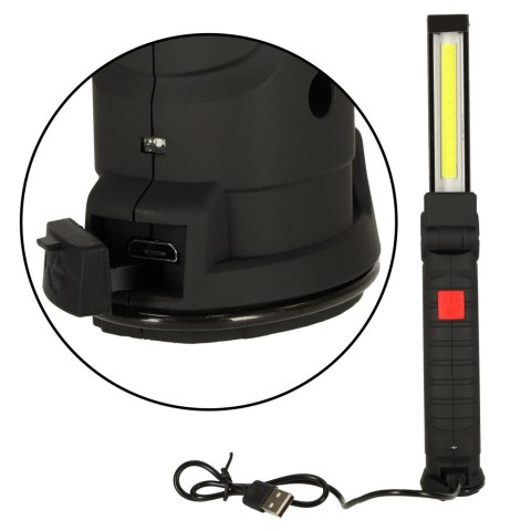 Latarka warsztatowa USB COB magnes akumulator Kik Sp. z o. o. Sp. k.