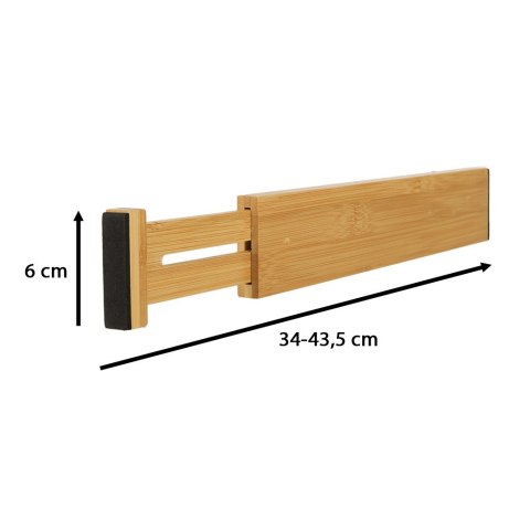 Organizer do szuflady bambusowy separator regulowany na sztućce narzedzia 43cm 1 sztuka Kik Sp. z o. o. Sp. k.
