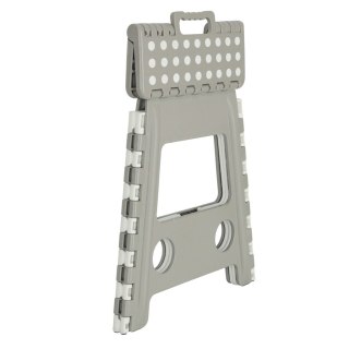 Stołek taboret składany antypoślizgowy wysoki 39,5 cm jasny szary Kik Sp. z o. o. Sp. k.