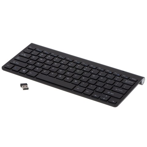 Klawiatura bezprzewodowa Smart TV czarna Kik Sp. z o. o. Sp. k.