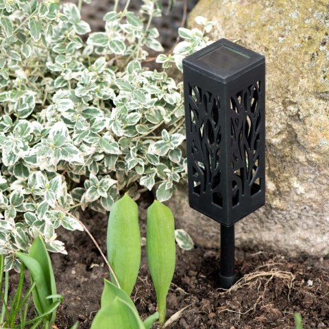 Lampa solarna ogrodowa ażurowa latarenka lamion LED czujnik zmierzchu wbijana 4szt. Kik Sp. z o. o. Sp. k.
