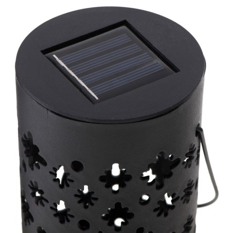 Lampa solarna ogrodowa ażurowa latarenka lampion LED czujnik zmierzchu wbijana 4szt. Kik Sp. z o. o. Sp. k.