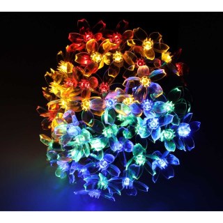Lampki ogrodowe solarne kwiatki 7m 50LED multikolor Kik Sp. z o. o. Sp. k.