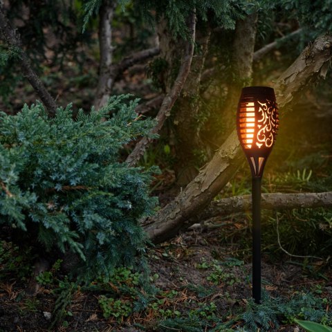 Lampy solarne ogrodowe pochodnie 12LED 4szt. Kik Sp. z o. o. Sp. k.
