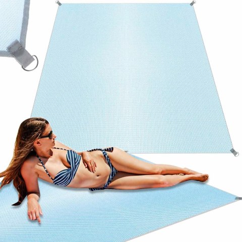 Mata plażowa koc na plażę sand free XXL 200x200cm Kik Sp. z o. o. Sp. k.