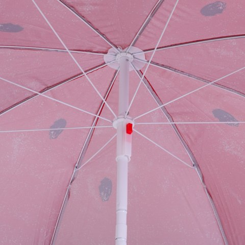 Parasol ogrodowy plażowy regulowany łamany 150cm arbuz UV Kik Sp. z o. o. Sp. k.