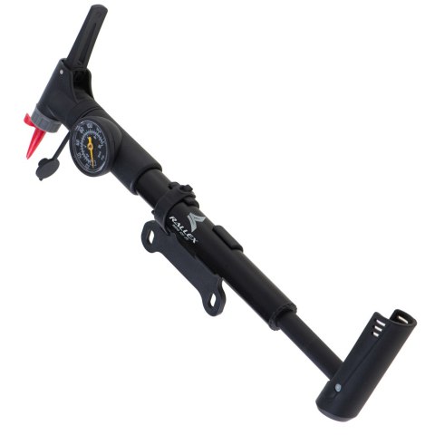 Pompka do roweru z manometrem RALLEX rowerowa ręczna do piłki materaca z uchwytem na rower SHANGHAI RALLEX INDUSTRIAL